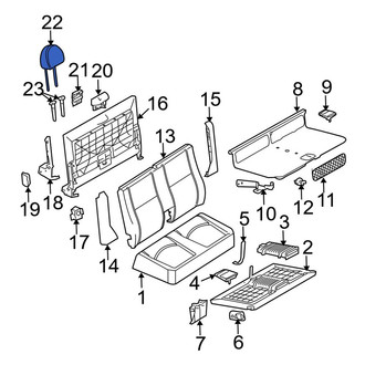 Mercedes-Benz OE - Rear Headrest