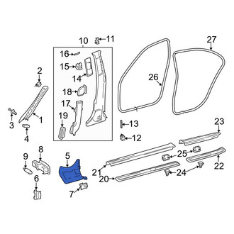 Mercedes-Benz OE - Left Kick Panel Trim