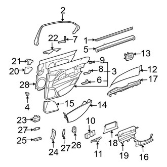 Mercedes-Benz OE - Rear Door - Interior Trim (Wagon)