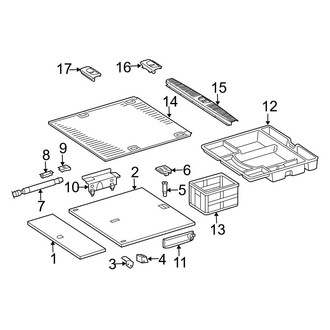 Mercedes-Benz OE - Rear Body & Floor - Interior Trim (Floor Trim, W/O Easy Pack), (Wagon)