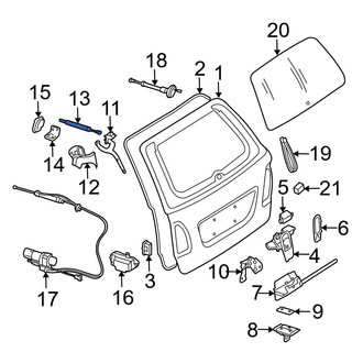 Mercedes-Benz OE - Left Liftgate Lift Support