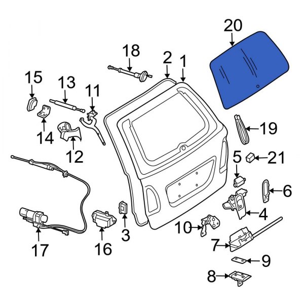 Liftgate Glass