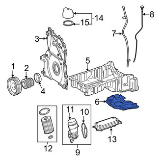Mercedes-Benz OE - Lower Engine Oil Pan