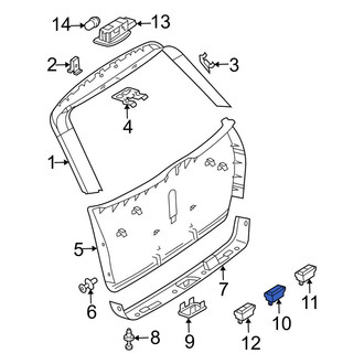 Mercedes-Benz OE - Rear Liftgate Latch Release Switch