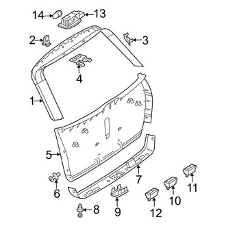 Mercedes-Benz OE - Lift Gate - Interior Trim (Wagon)