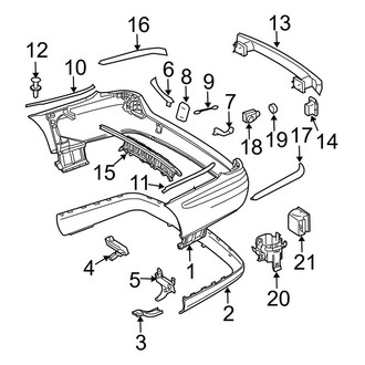 Mercedes-Benz OE - Rear Bumper - Bumper & Components (Wagon)
