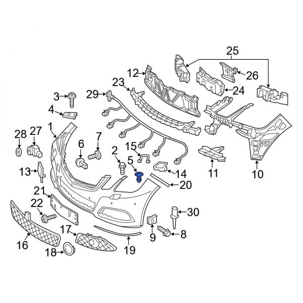 Bumper Cover Retainer