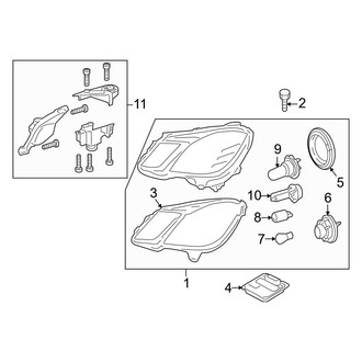 Mercedes-Benz OE - Front Lamps - Headlamp Components