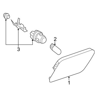 Mercedes-Benz OE - Front Lamps - Side Marker Lamps