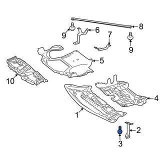 Mercedes-Benz OE - Radiator Support Air Deflector Bolt