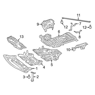 Mercedes-Benz OE - Radiator Support - Splash Shields (3.0L)