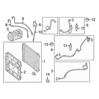 Mercedes-Benz OE - Air Conditioner & Heater - Condenser, Compressor & Lines