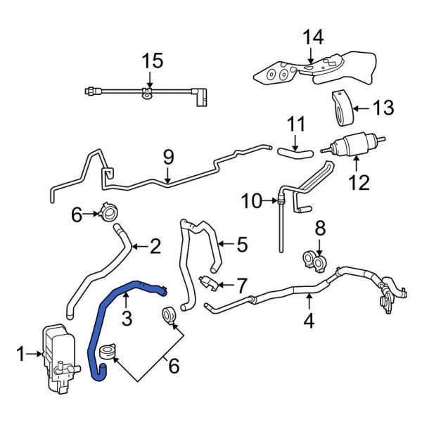 HVAC Heater Hose