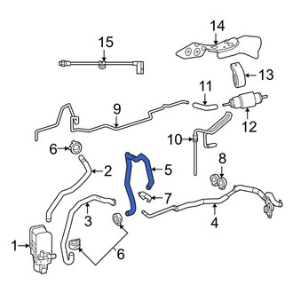 Mercedes-Benz OE - HVAC Heater Hose