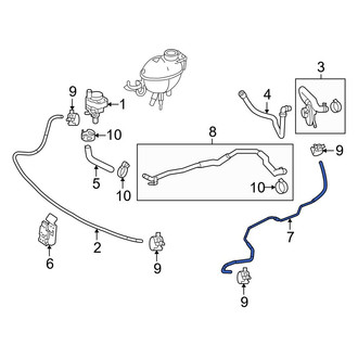 Mercedes-Benz OE - HVAC Heater Hose