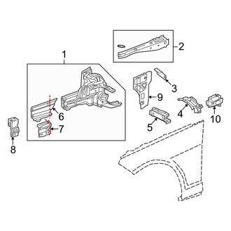 Mercedes-Benz OE - Fender - Structural Components & Rails