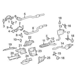 Mercedes-Benz OE - Exhaust System - Exhaust Components (4Matic)
