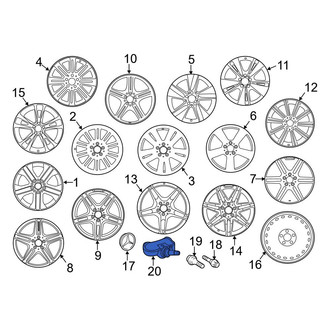 Mercedes-Benz OE - Tire Pressure Monitoring System (TPMS) Sensor