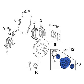 Mercedes-Benz OE - Front Wheel Bearing and Hub Assembly
