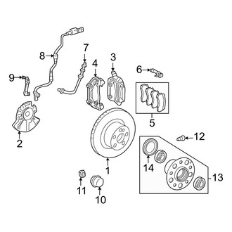 Mercedes-Benz OE - Front Suspension - Brake Components