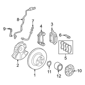Mercedes-Benz OE - Front Suspension - Brake Components (4Matic)