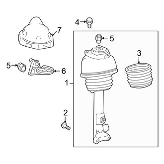 Mercedes-Benz OE - Front Suspension - Struts & Components (With Airmatic Suspension), (Sedan AWD)