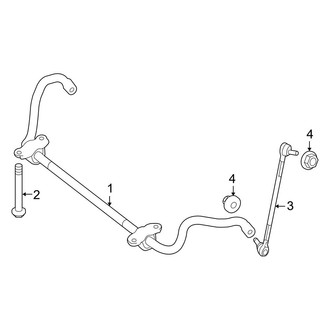 Mercedes-Benz OE - Front Suspension - Stabilizer Bar & Components (4Matic Sedan / Wagon 276.957 Engine)