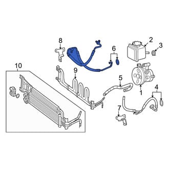 Mercedes-Benz OE - Power Steering Pressure Hose
