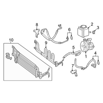 Mercedes-Benz OE - Steering Gear & Linkage - Pump & Hoses (Sedan)