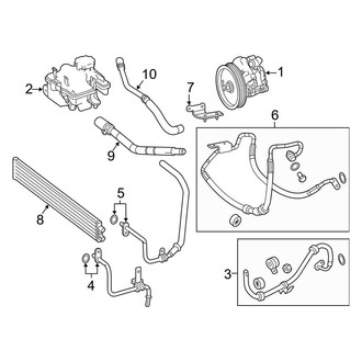 Mercedes-Benz OE - Steering Gear & Linkage - Pump & Hoses (Sedan)
