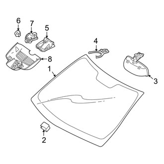 Mercedes-Benz OE - Windshield - Glass (Wagon)