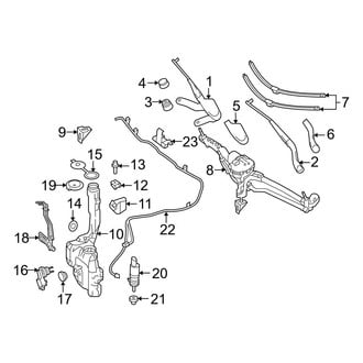 Mercedes-Benz OE - Windshield - Wiper & Washer Components