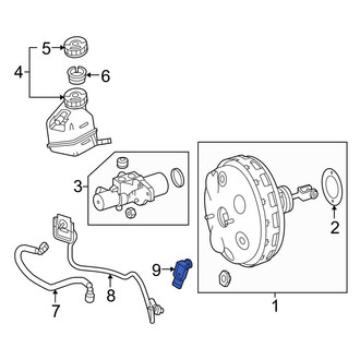 Mercedes-Benz OE - Power Brake Booster Vacuum Sensor