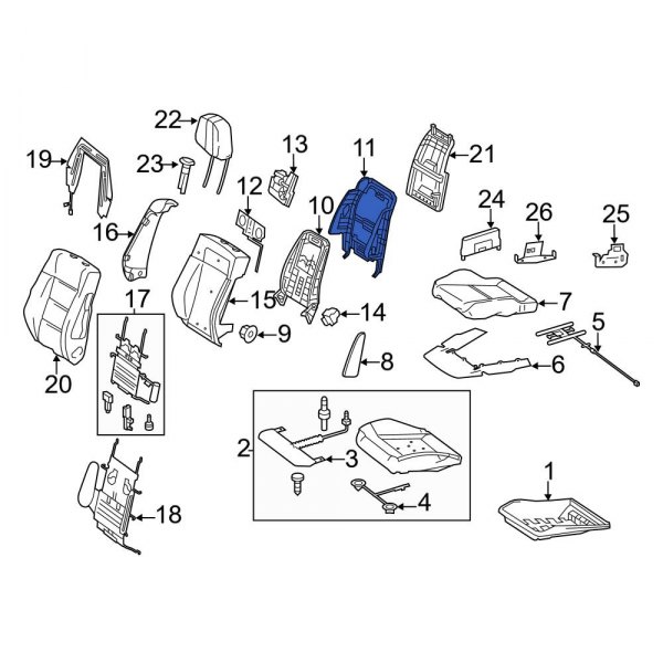 Seat Back Reinforcement Plate