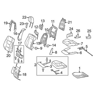 Mercedes-Benz OE - Seats & Tracks - Front Seat Components (Driver Seat)