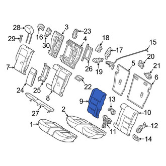 Mercedes-Benz OE - Center Right Seat Back Cushion Cover