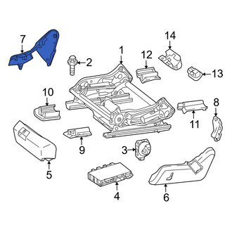 Mercedes-Benz OE - Front Left Outer Seat Track Cover