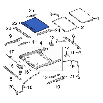 Mercedes-Benz OE - Sunroof Cover