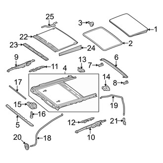 Mercedes-Benz OE - Roof - Sunroof (W/O Panorama Roof), (Sedan)