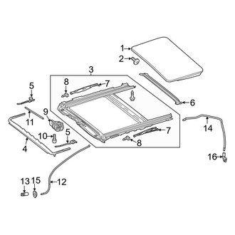 Mercedes-Benz OE - Roof - Sunroof (W/O Panorama Roof), (Sedan)