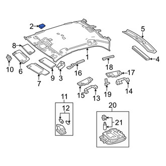 Mercedes-Benz OE - Center Roof Insulator