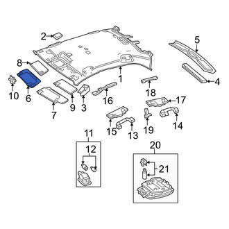 Mercedes-Benz OE - Right Sun Visor