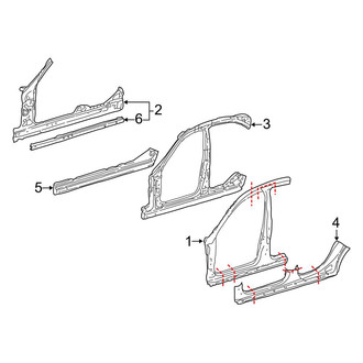 Mercedes-Benz OE - Pillars, Rocker & Floor - Aperture Panel (Sedan)