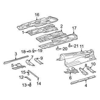 Mercedes-Benz OE - Pillars, Rocker & Floor - Floor & Rails (Sedan)