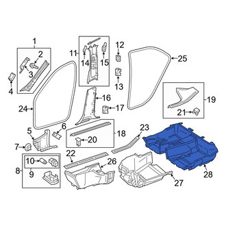 Mercedes-Benz OE - Front Left Floor Carpet