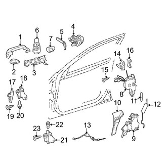 Mercedes-Benz OE - Front Door - Lock & Hardware (Sedan)