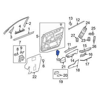 Mercedes-Benz OE - Front Left Upper Forward Door Trim Molding