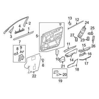Mercedes-Benz OE - Front Door - Interior Trim