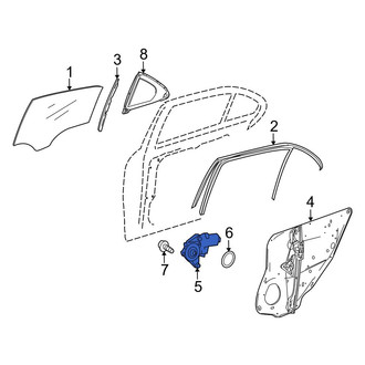 Mercedes-Benz OE - Rear Left Window Motor