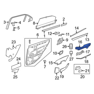 Mercedes-Benz OE - Rear Left Door Armrest